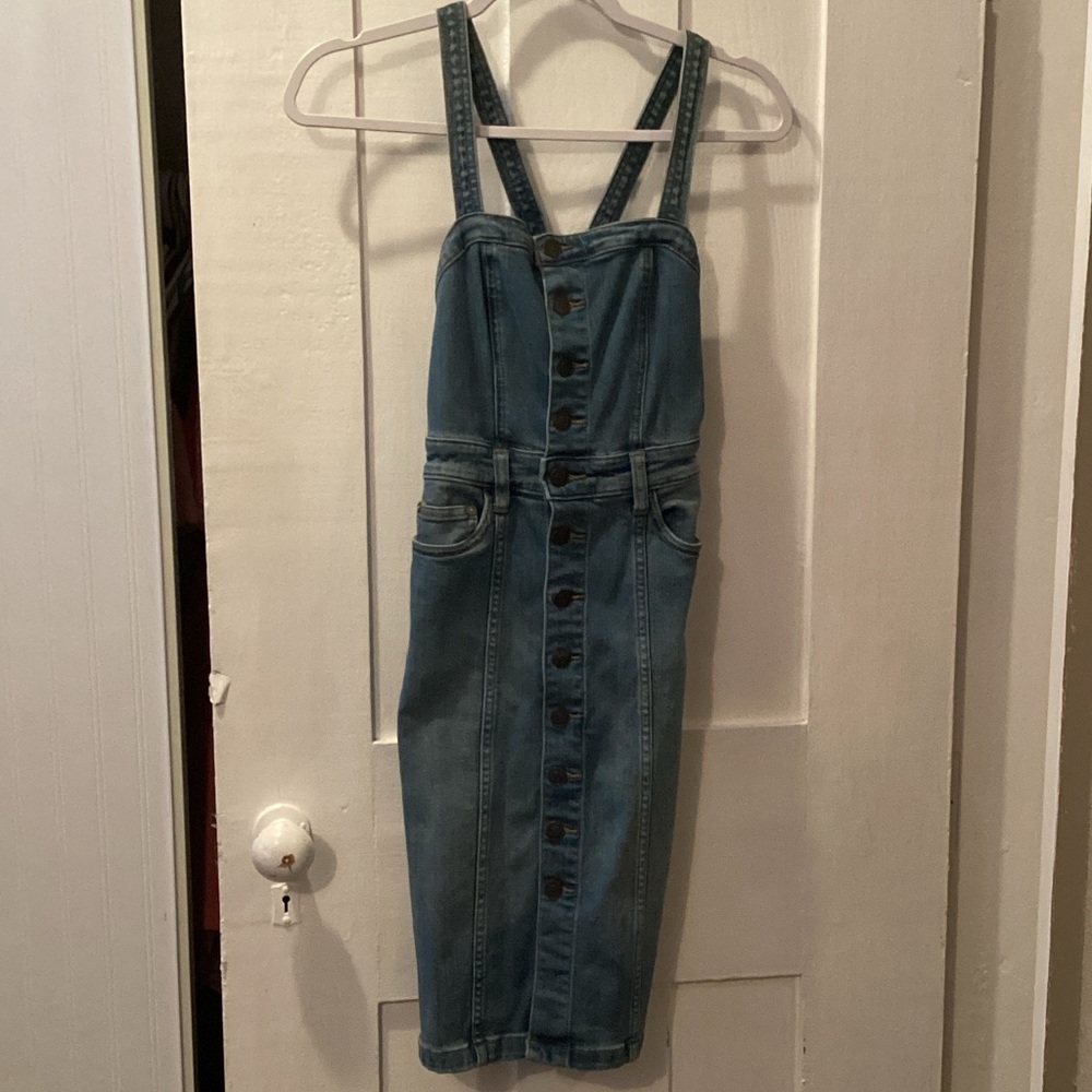 Free People Blue Denim Dress